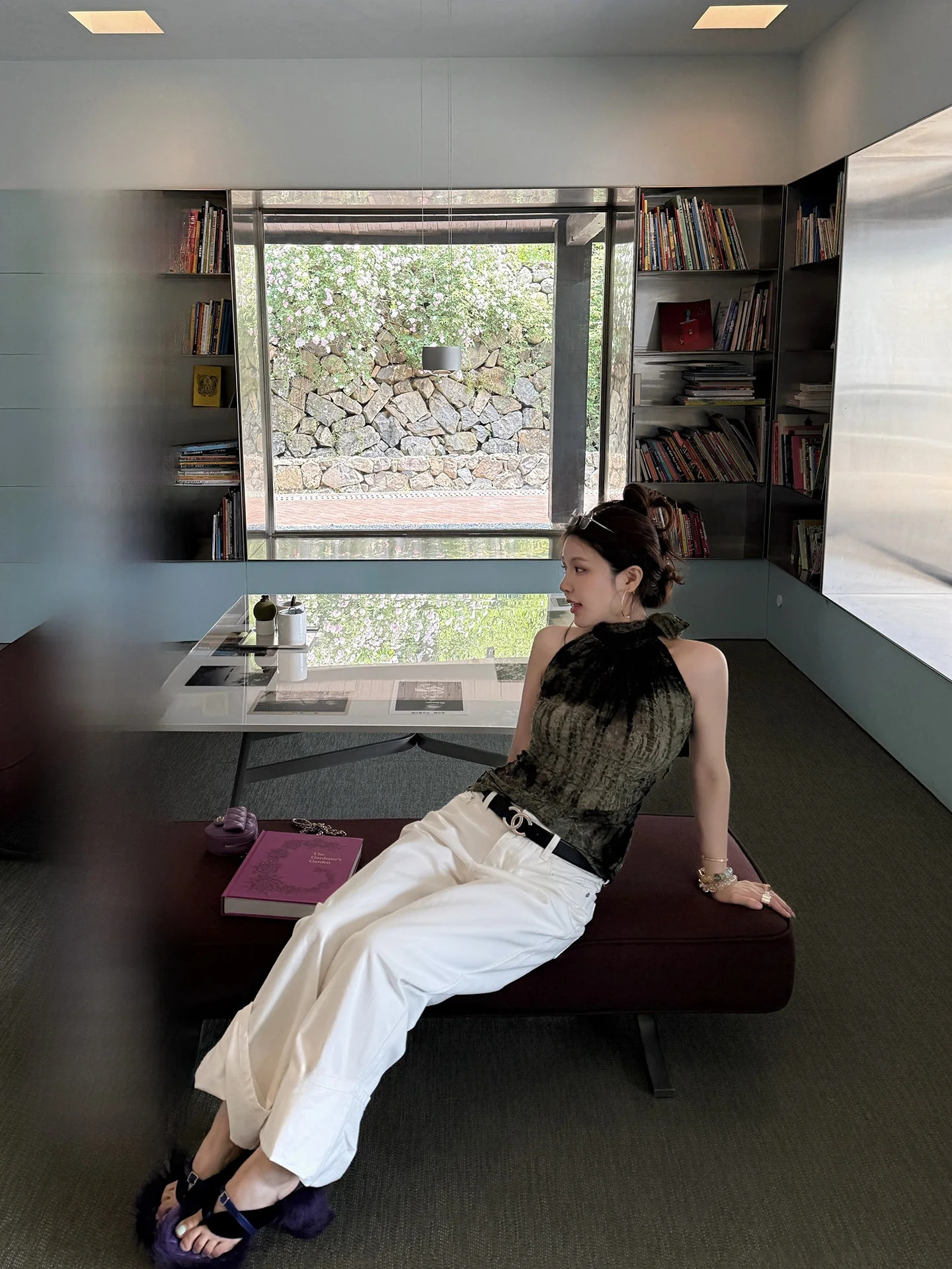 

IUIU AJing Home Cro Favorite! 9-Length Casual Pants Women's Summer 2025 Simple Design Wide Leg Thin Cotton Trousers