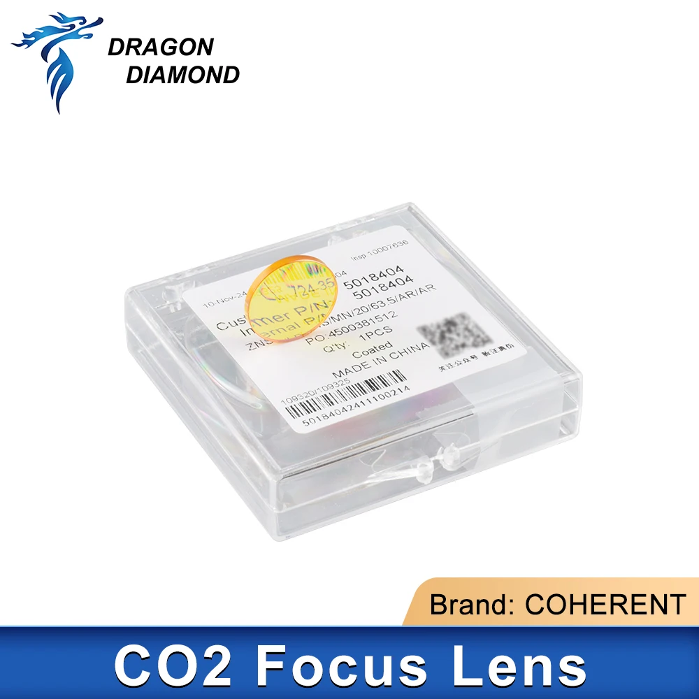 II-VI ZnSe USA Focus Lens Dia.19.05/20mm FL 50.8/63.5/76.3mm 2.5mm per macchina da taglio per incisione Laser CO2 ad alta potenza