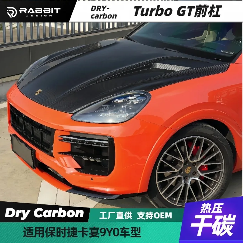

Подходит для Porsche Cayenne 9Y0 Cayenne, модифицированная передняя планка Turbo GT, передние и передние губы, большое объемное колесо для бров