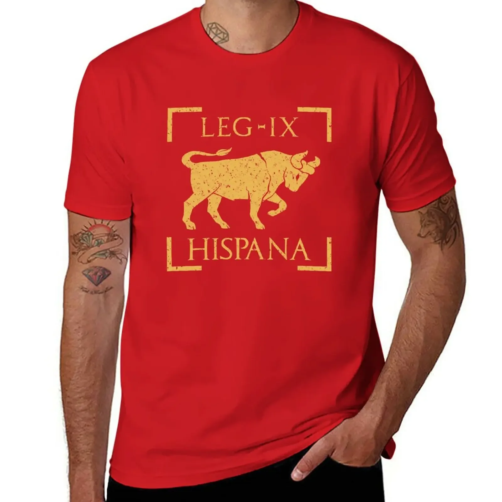 Blouse tops tees mens graphic t-shirts funny Legio IX Hispana Taurus Emblem Roman Legion T-Shirt Hot Sale New Arrival