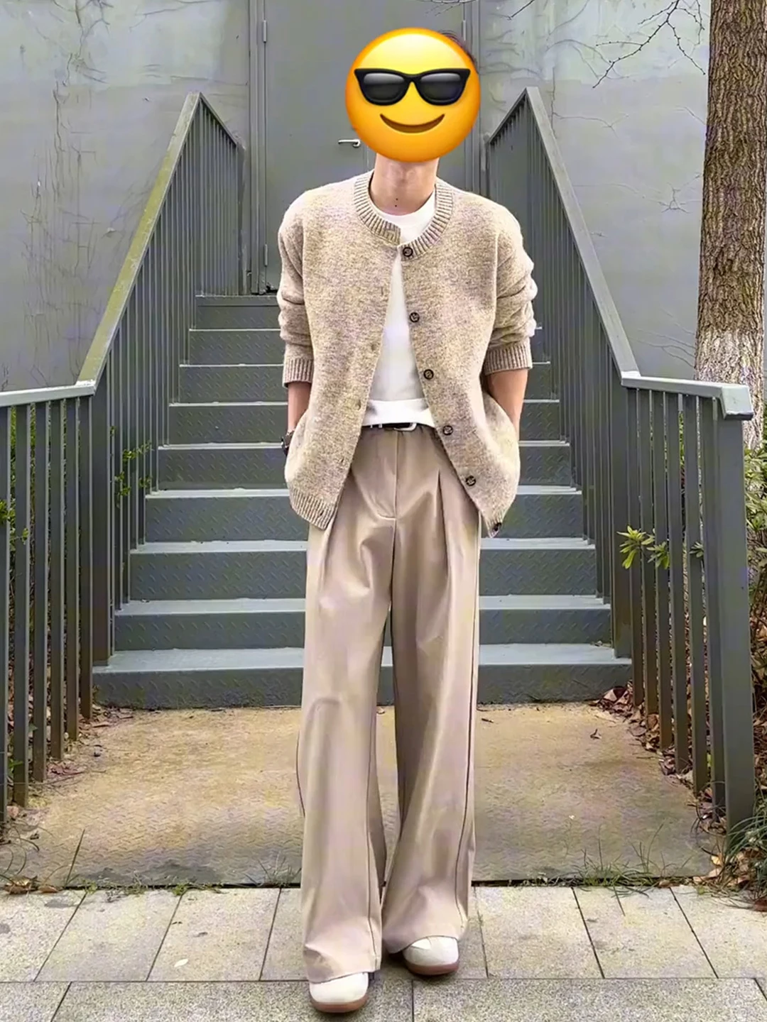 

Мужские повседневные плиссированные брюки А-силуэта Zhang Ling He с широкими штанинами для молодежи, для дома, для сцены, для туров, CleanFit, весенний сезон