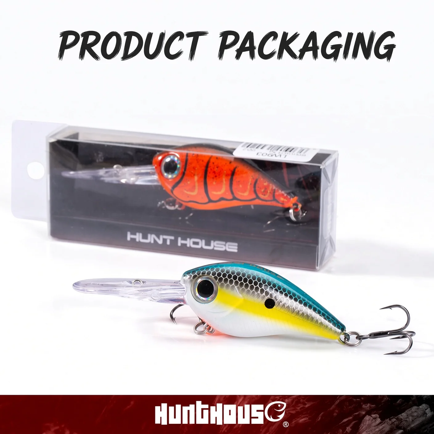 Hunthouse Crankbait Fishing Lure 60mm/13g 75mm/18g Long Lip Hard Crank Floating Bait For Seabass Deep Diving Wobbler LW903 6