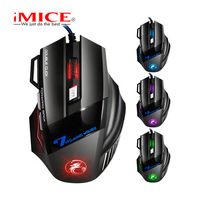 IMICE X7 Optical Gaming Mouse  Adjustable DPI Ergonomic Anti Slip Design Colorful Luminuse Suitable for DesktopComputers  Laptop