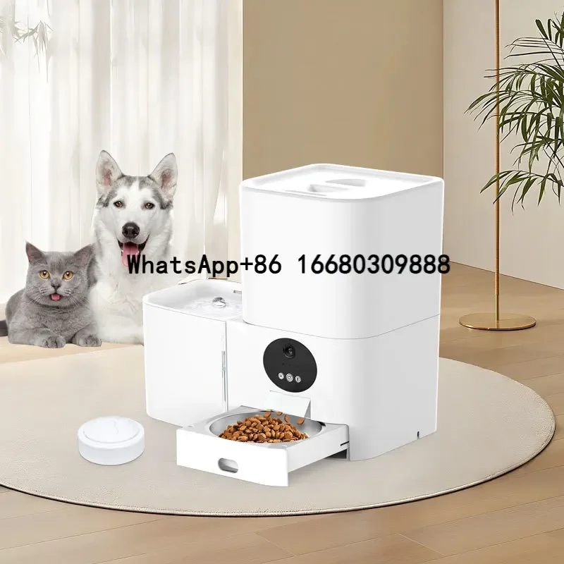 Smart Wifi Food And Water 2 In 1 Intelligent Electric Small Animal Pet Feeder Dog Cat Water Dispenser Automatic Pet Food Feeder