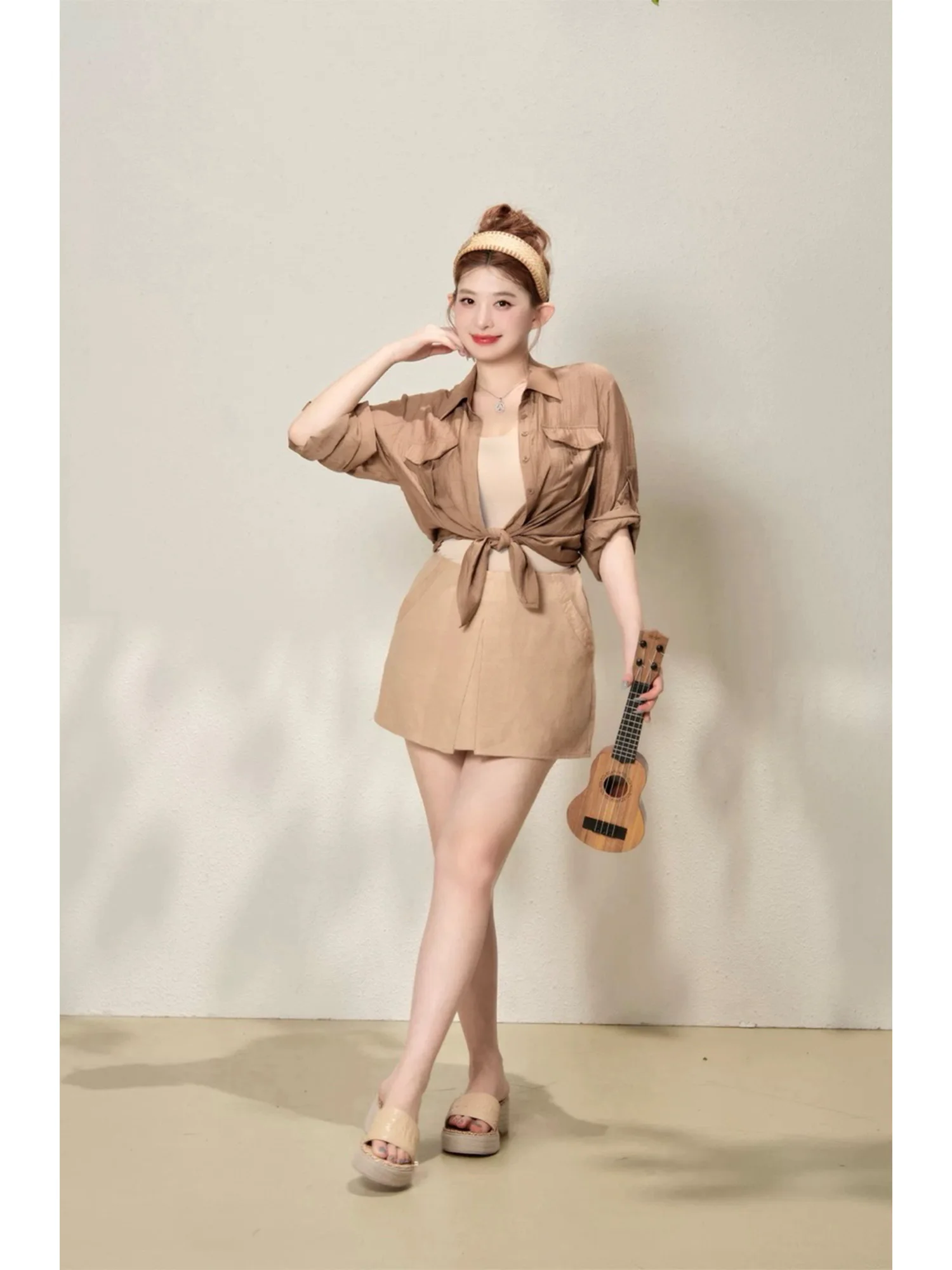 

Весенняя женская верхняя одежда для поездок на работу, дышащая, из полиэфирного волокна, с длинными рукавами, однотонная, в стиле OL, повседневная, модная.