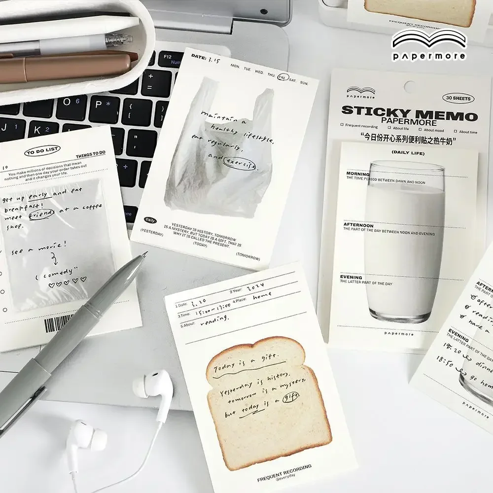 Note della serie Happy Today, note creative per studenti, note memo e messaggi