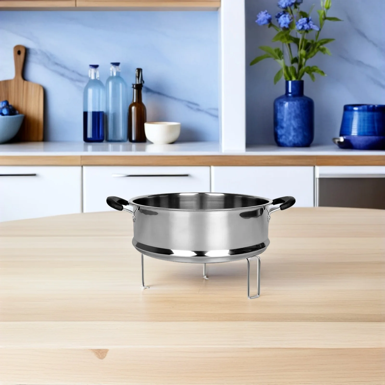 Stainless Steel Steamer Rack 20Cm Tripod For Pressure Cooker Wok Rice Cooker Canning Steaming Cooking Kitchen Use