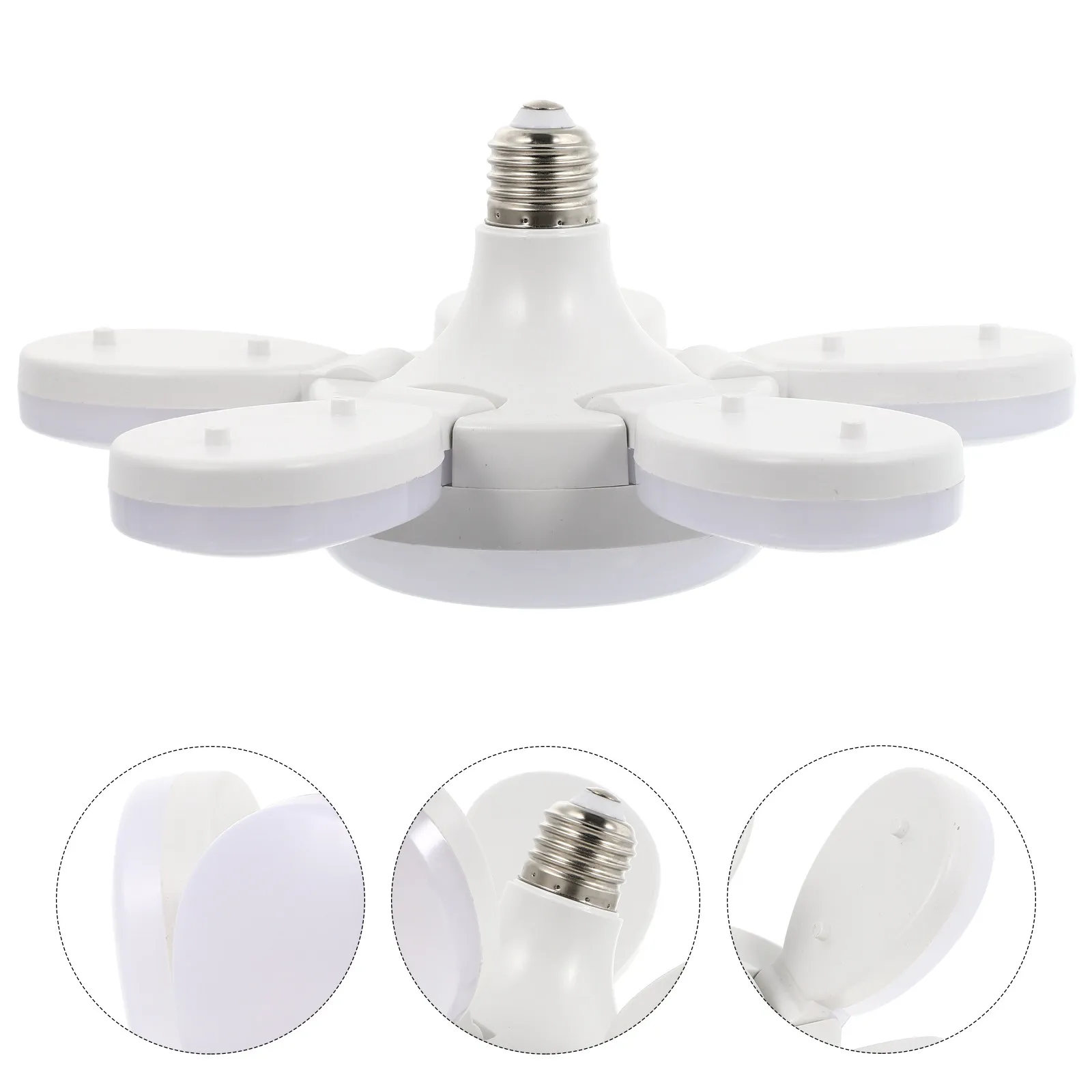 

1Pcs Garage Light Colorful Five-Leaf Folding LED Ceiling Lamp Adjustable Foldable Garage Lamp Bright Lighting for Workshop and