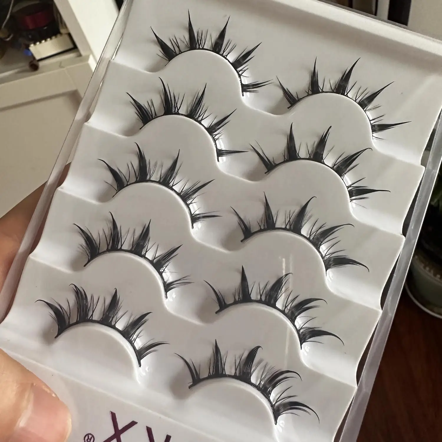 Manga Lashes 5 pairs Eyelashes 3D Natural False Lashes Cosplay Cross Black Eye Eyelash Extension Makeup Tools