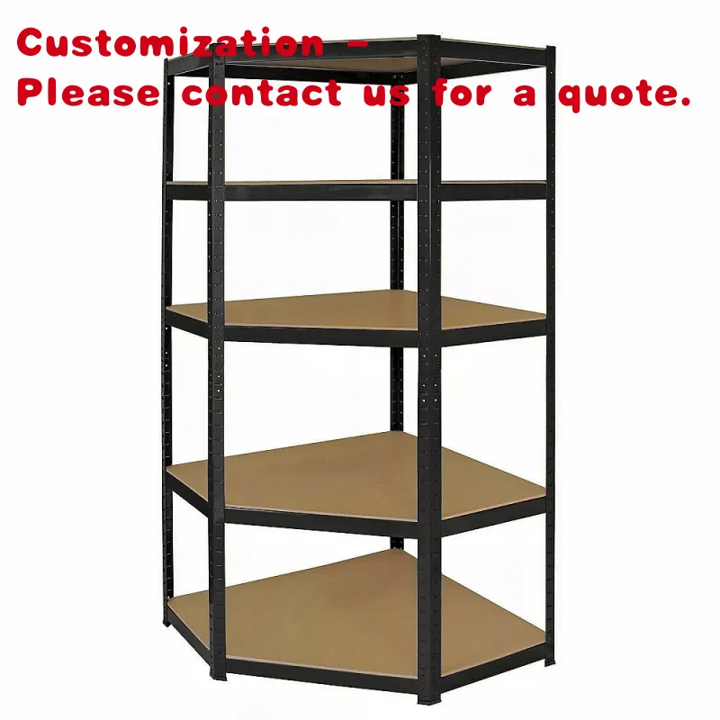 custom.Factory Rack Corner Shelf Metal Shelving Unit Display Rack Storage Rack Unit Basement Home Storage