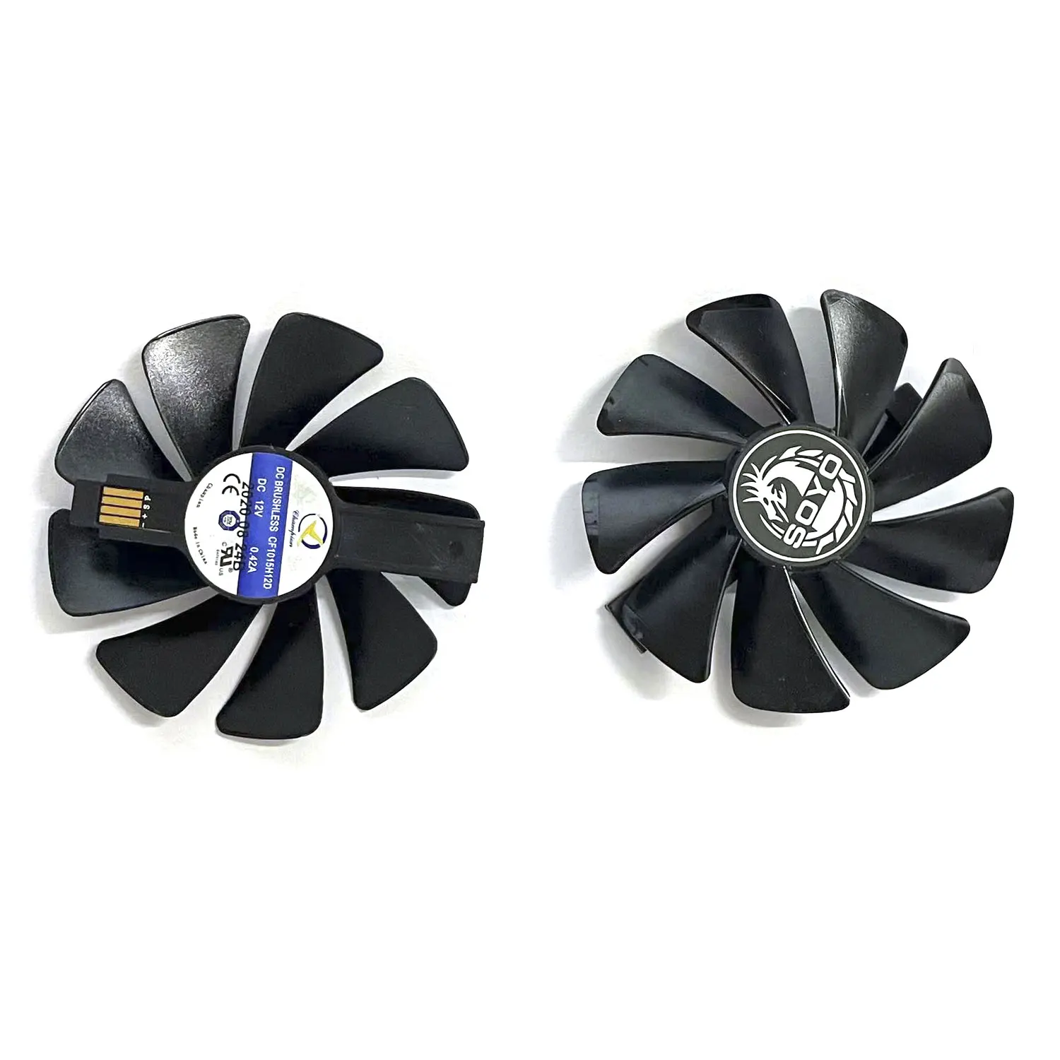 جديد GPU مروحة 95 مللي متر CF1015H12D تيار مستمر 12 فولت 0.45A RX 580 بطاقة الرسومات استبدال الملحقات ل SOYO AMD axsnow RX580 بطاقة الرسومات