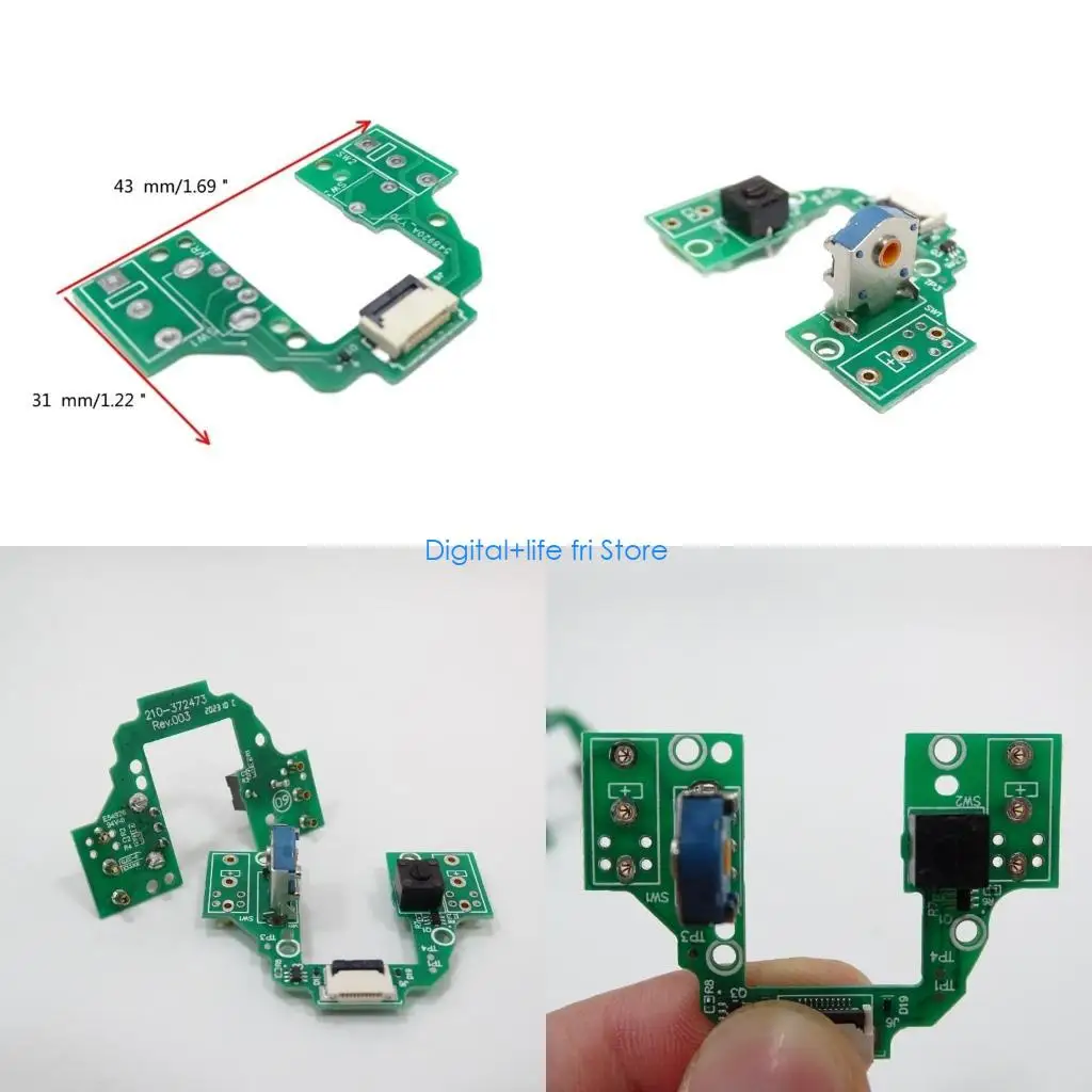 

E06D верхняя материнская плата для мыши, кнопка PCB, клавиатура с пылезащитными золотыми кодировщиками мыши для GPROX Superlight