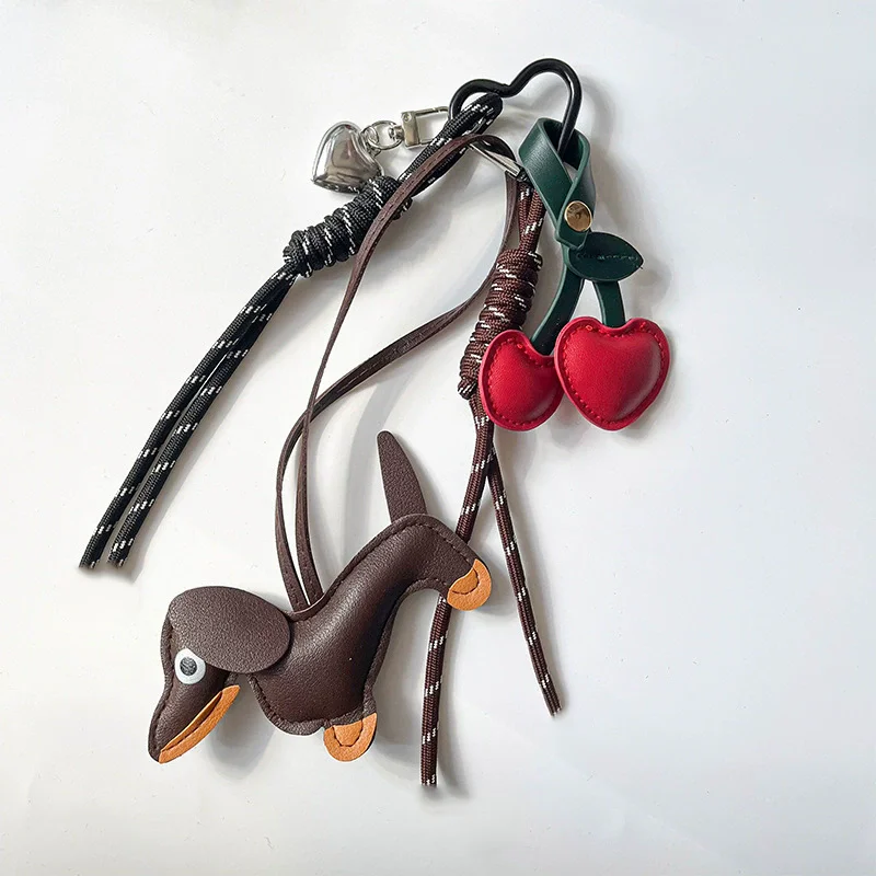 Dackel Taschenketten Damen Taschendekorationen Taschenanhänger Handtaschenzubehör Modetaschen Seile Hängendes Lanyard Handtaschenanhänger – Detail 7