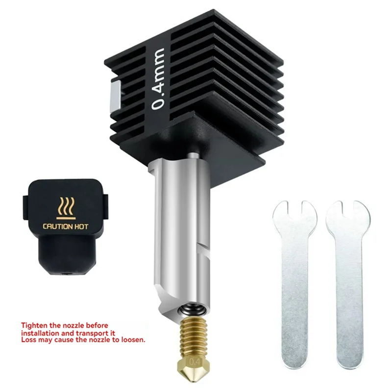 ل Bambu Lab A1/A1 Mini Hotend Kit 0.2 مللي متر فوهة نحاسية لطابعة Bambu Lab A1 ثلاثية الأبعاد Hotend