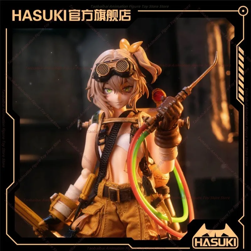 HASUKI 1/12 Pocket Art Series Seventh Bullet PA007 Mechanic Fiona Toy Movable Figure Anime Collection Gift Original