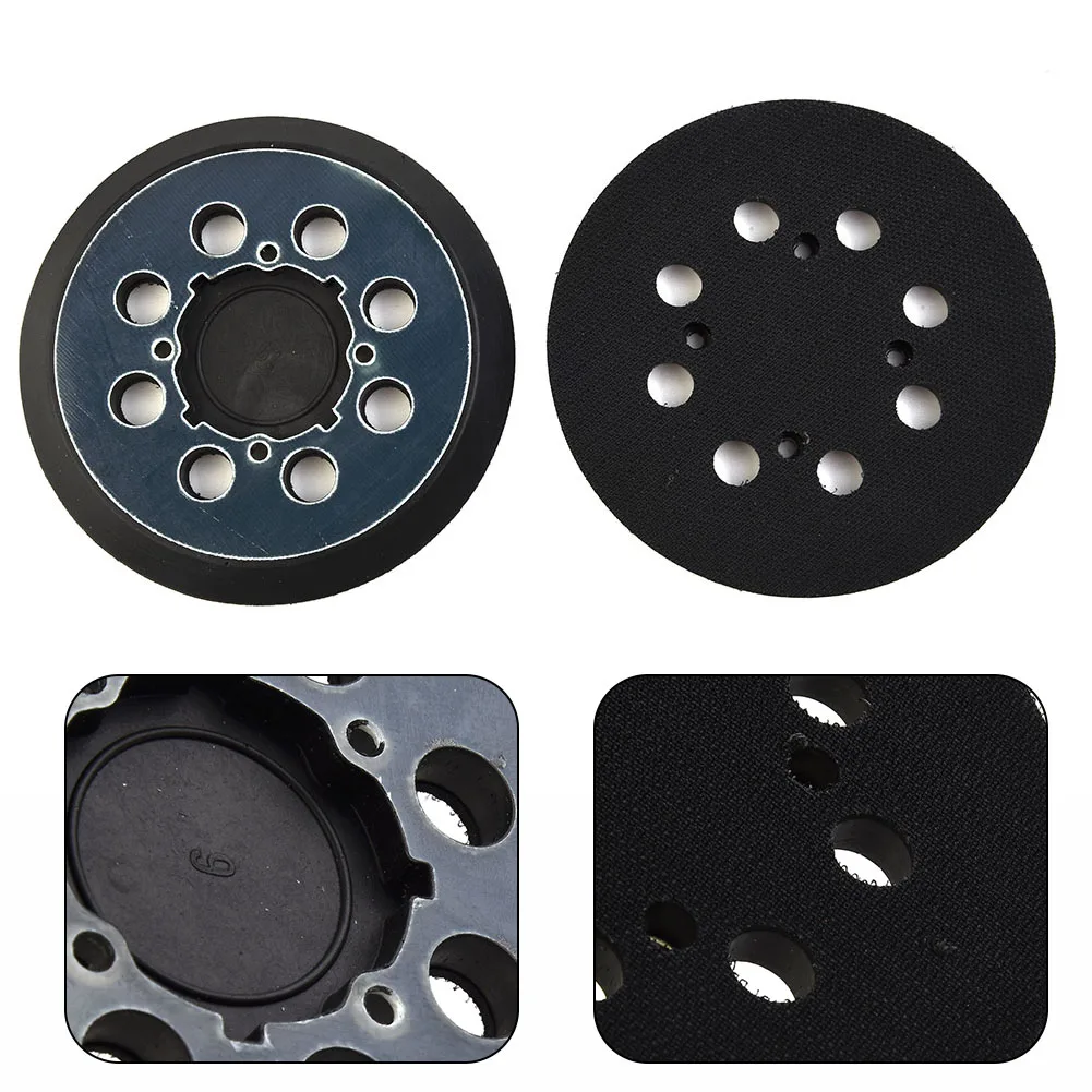 2pcs Sander Backing Pad 5 Inch 8 Dust Collection Hole Hook-&-loop Pad Plastic PU Polishing Disc Power Tool Accessories