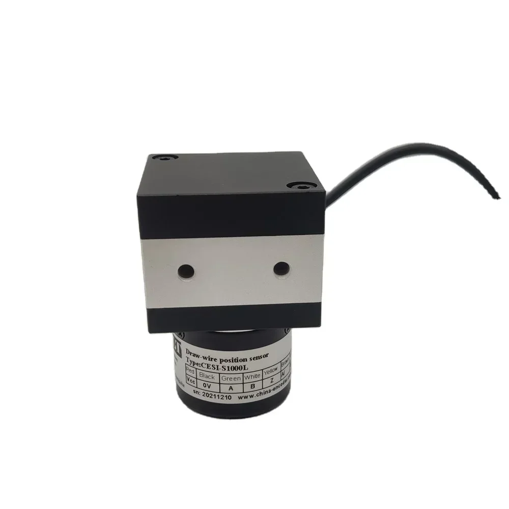 Hot sales draw wire length measurement position sensor pulse output push pull output 800mm linear resistive sensor