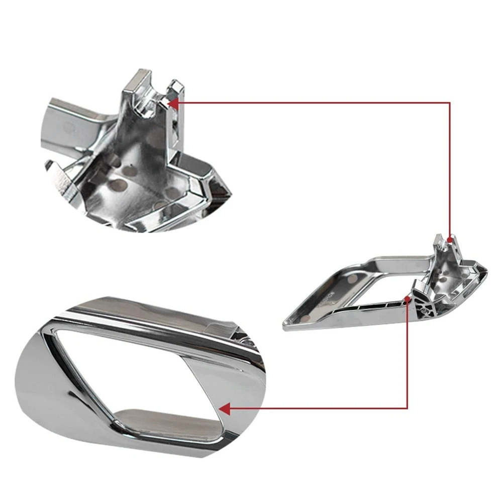 Classy-4X For Ford Ranger 2012-2019 Everest 2015-2019 Door Inner Handle Chrome