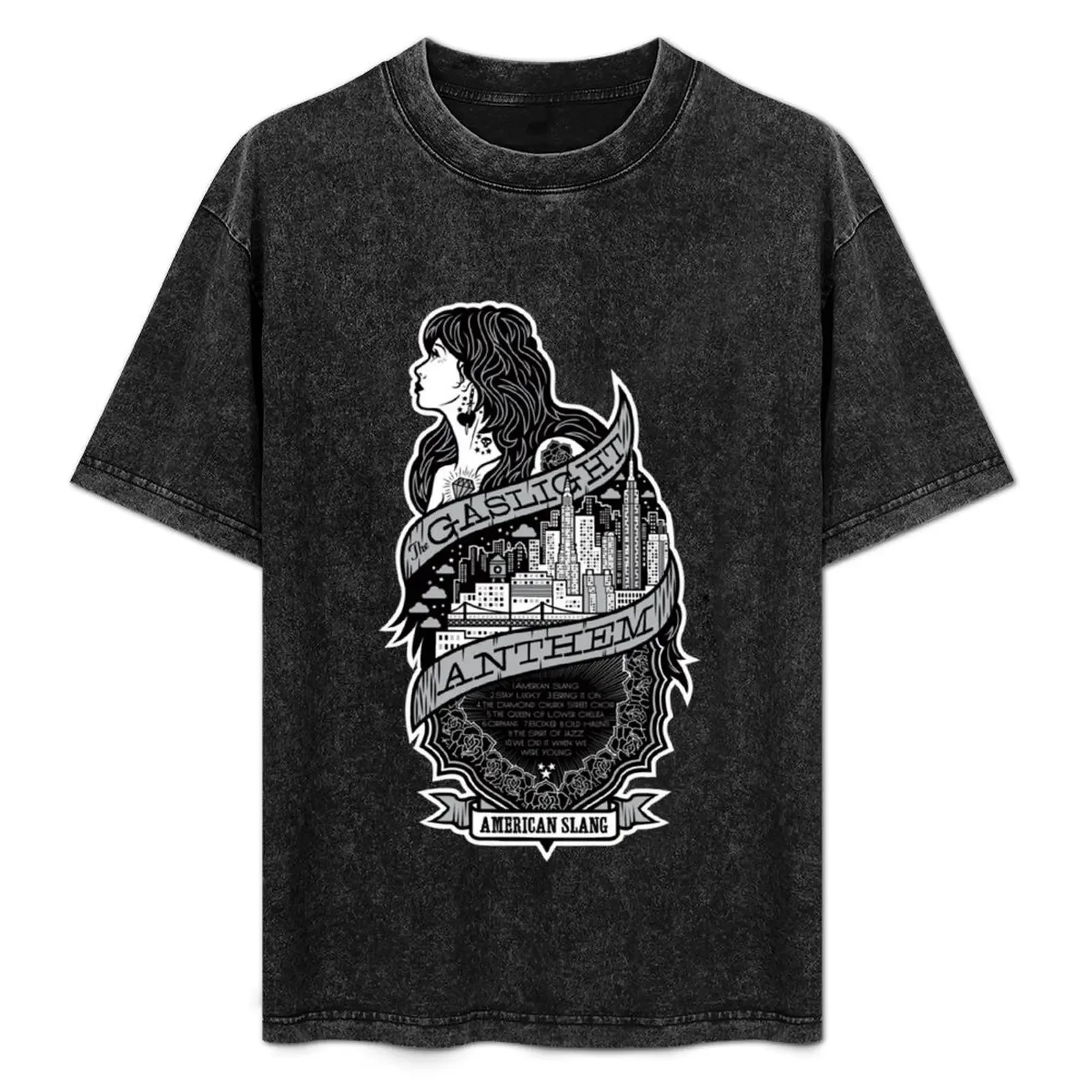 

The gaslight anthem - TGA rock band T-Shirt Fashion Pattern Printed Tee Shirt