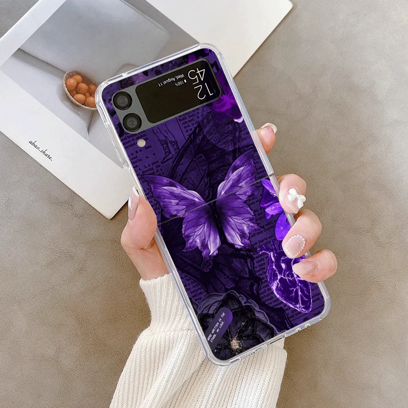 حافظة لهاتف سامسونج جالاكسي Z Flip 7 Flip6 5 4 3 5G قابلة للطي لهاتف Z Flip7 Flip 5 Shell