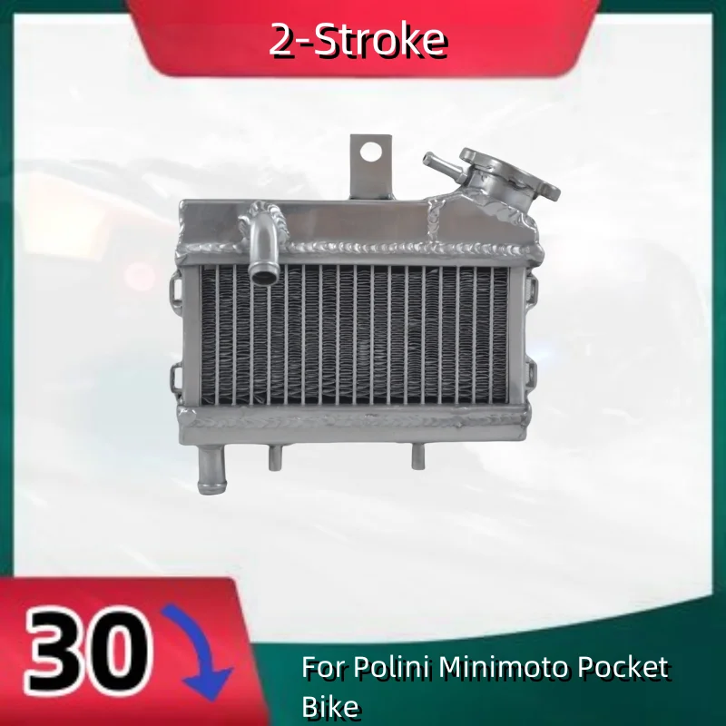 For Polini Minimoto Pocket Bike 2-Stroke New Aluminum Radiator Cooler Cooling Coolant