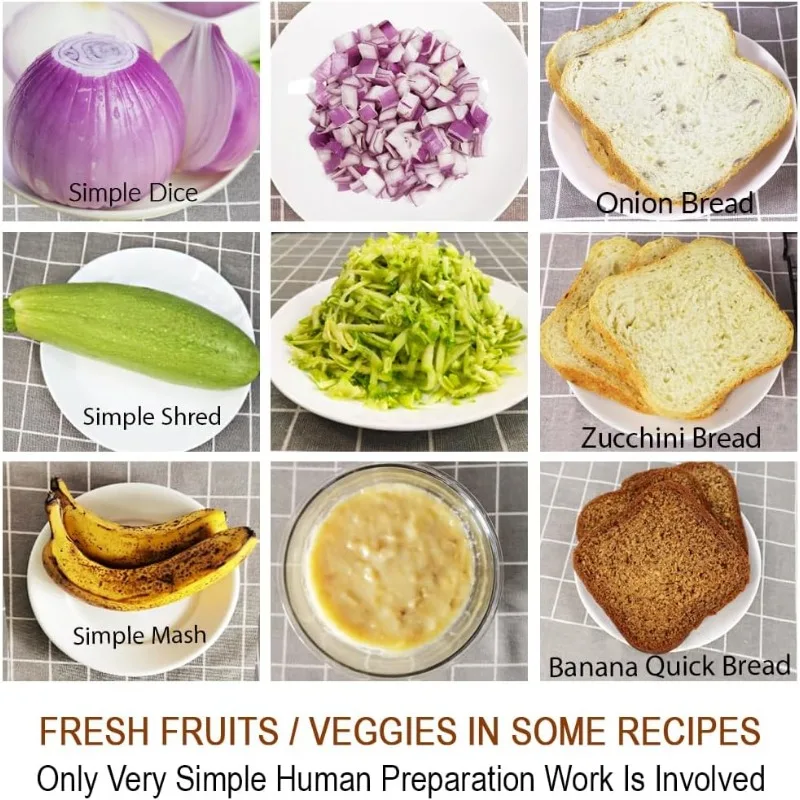 ماكينة خبز ذكية 29 في 1 مع إعداد خالي من الغلوتين 2LB 1.5LB 1LB ماكينة صنع الخبز مع دورة محلية الصنع