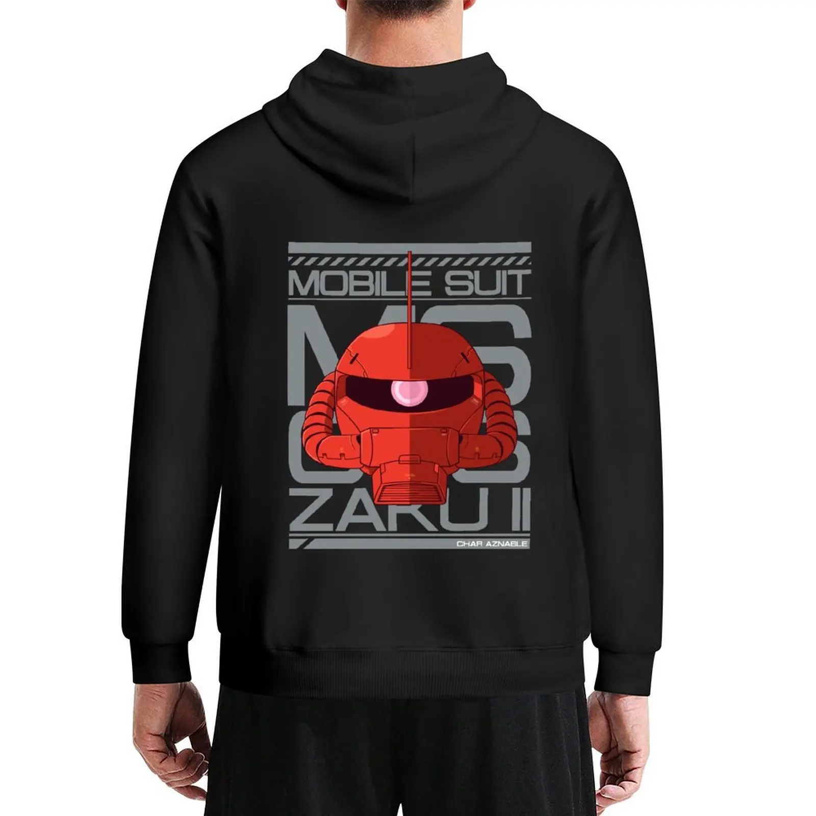 

MS-06S Char's Zaku II Hoodie men's clothing hooded shirt men's sweat-shirt autumn jacket men oversized hoodie