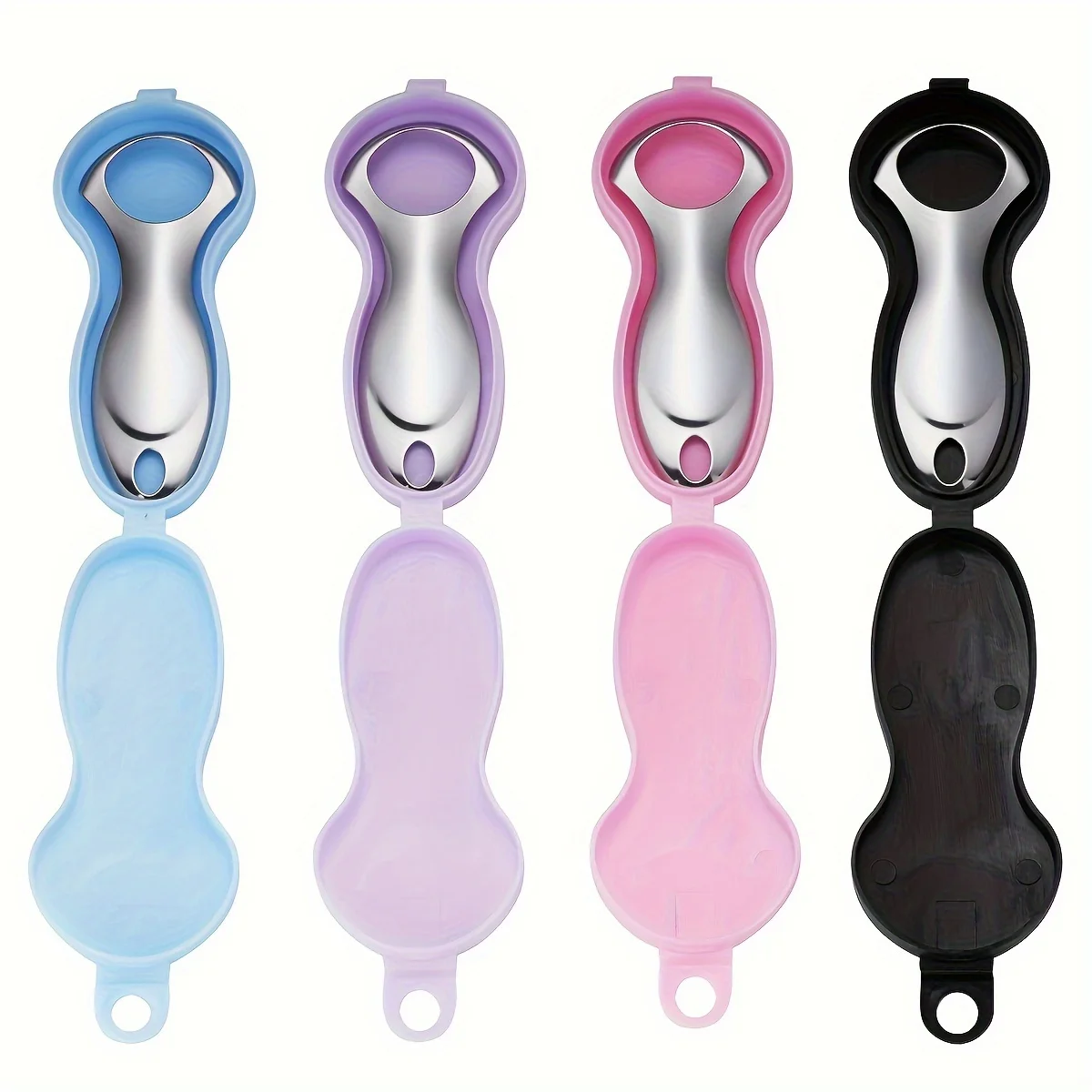 1pc Stainless Steel Tongue Scraper with Hygienic Case - Healthy Dental Hygiene Ergonomic Mini Design for Travel Dental Care