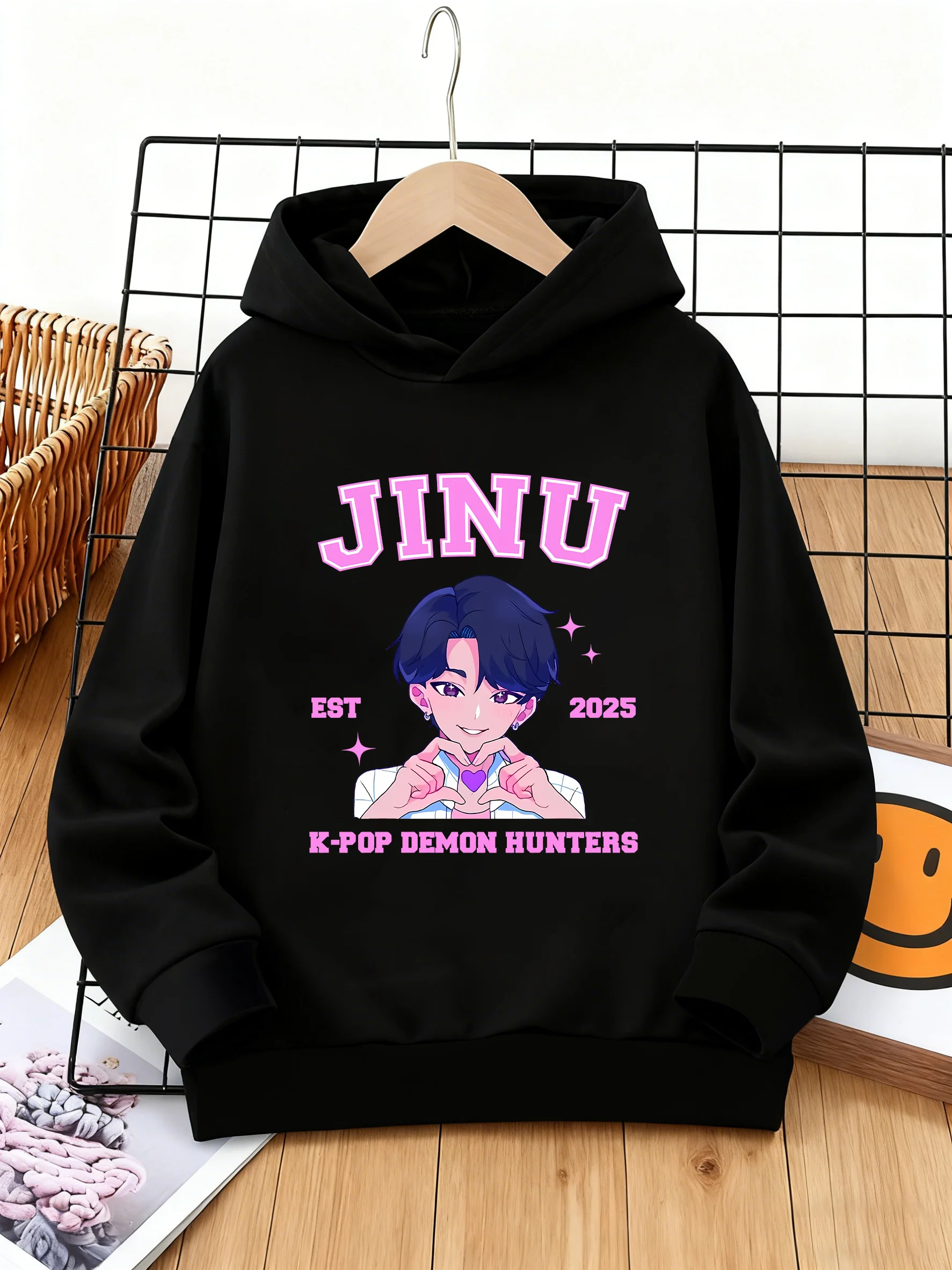 اتبع قواعدي سكيتبورد الدب طباعة بارد الشارع نمط الأطفال البلوز مقنعين الأسود #1