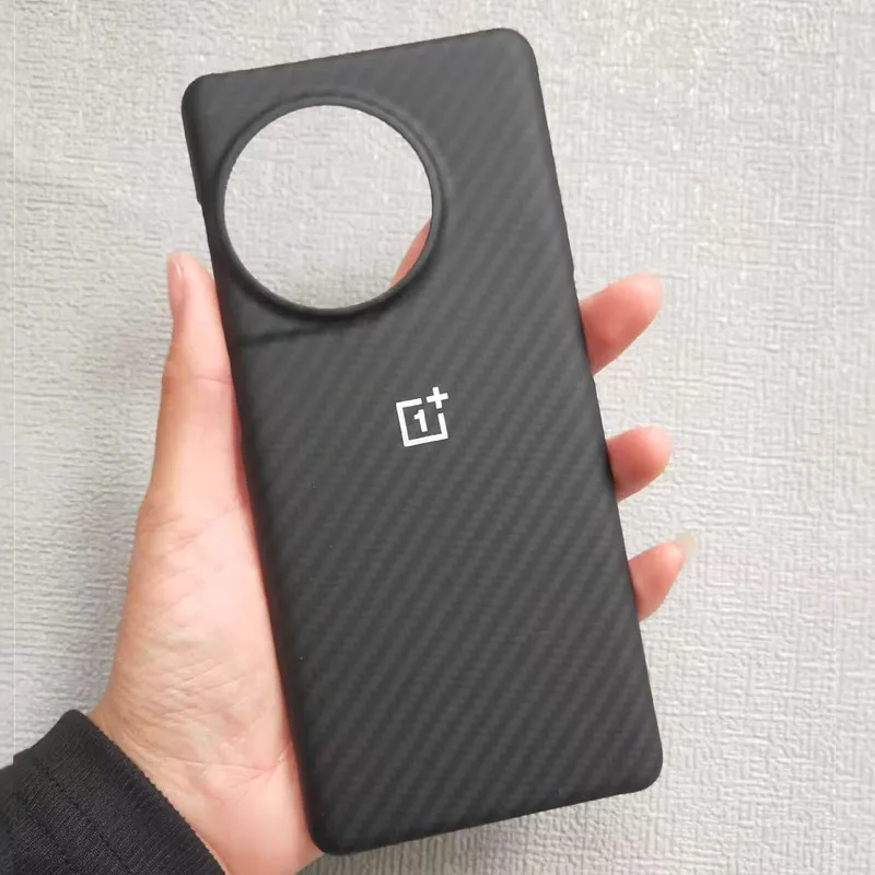 Original Case For OnePlus Ace 2/11R Official Ultra Slim Real Karbon Carbon Fiber Case Matte Luxury Back Cover