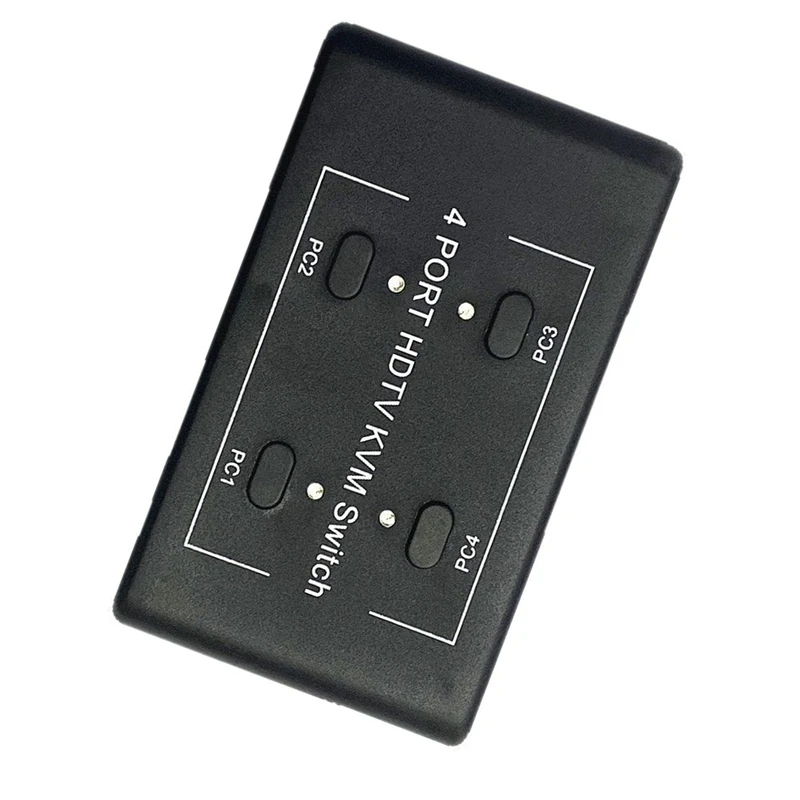 KVM Switch 4X1 4K - متوافق مع USB Hub Switcher محول نقل شاحن الهاتف قاعدة توسيع متعددة لـ PC-ABVP #1