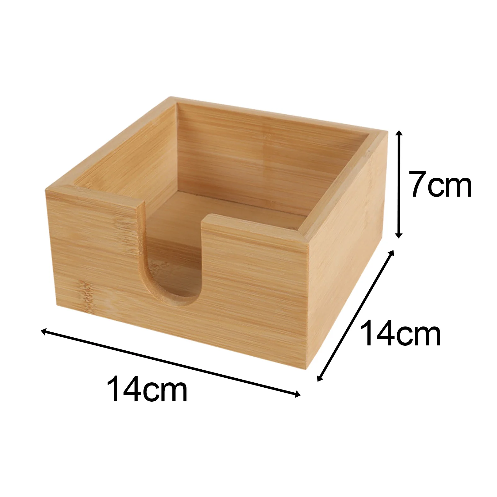 Bamboo Napkin Holder Toilet Paper Storage Holder for Restaurant Car Home