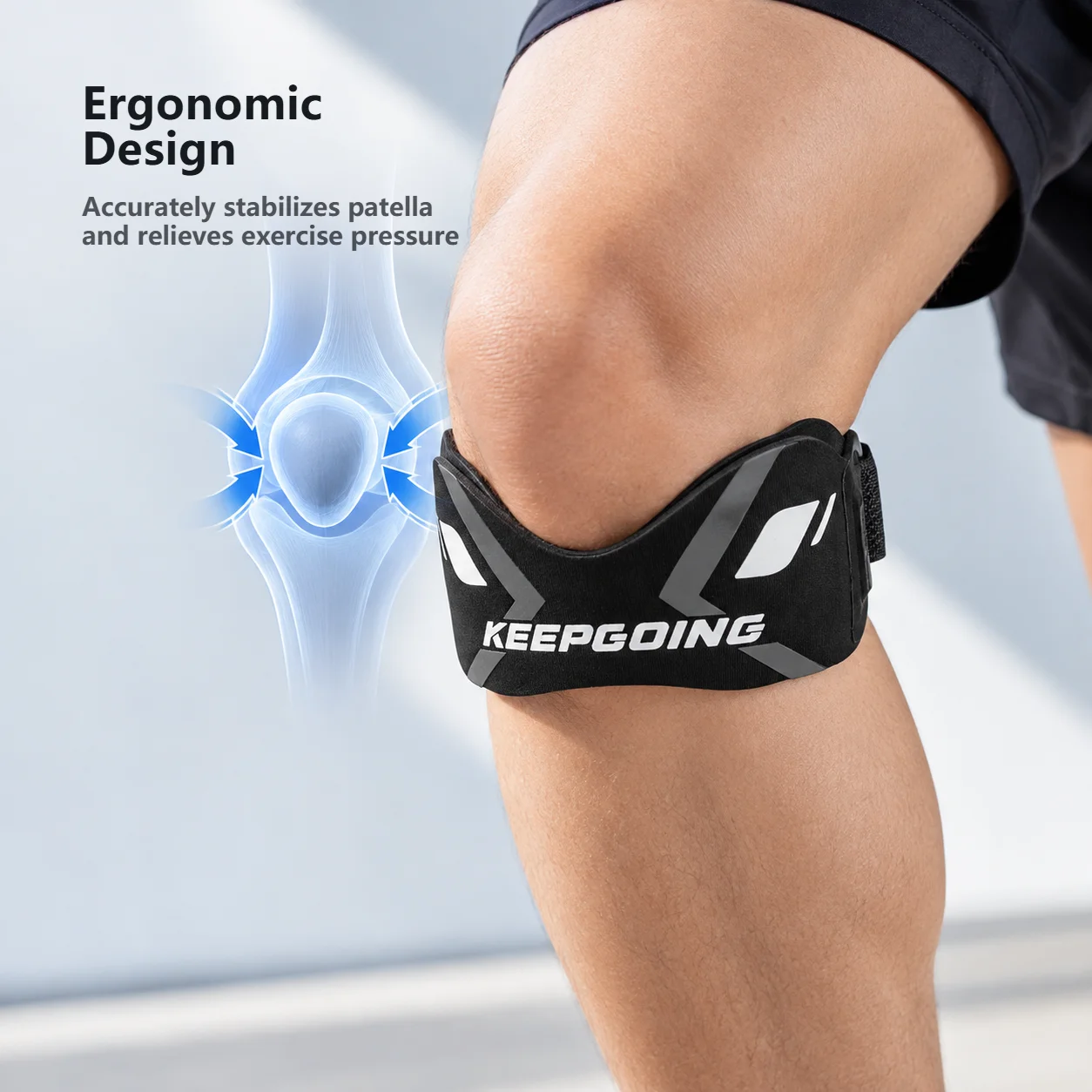 1PCS Basketball Strap Patella Band Protection Kneecap Knee Tendon Support Strape Brace Adjustable Absorption Compression Pad