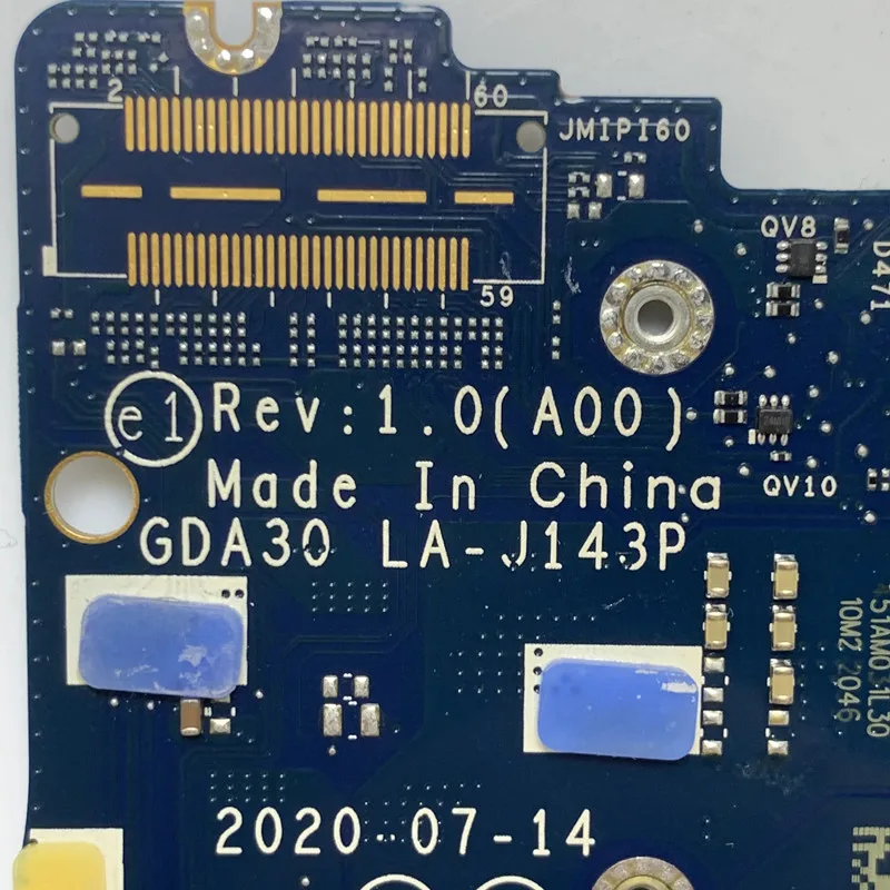

Материнская плата для DELL 9310 с SRK1F I7-1185G7, материнская плата процессора GDA30 LA-J143P, материнская плата для ноутбука, 32 ГБ, 100% полностью протестирована, работает хорошо