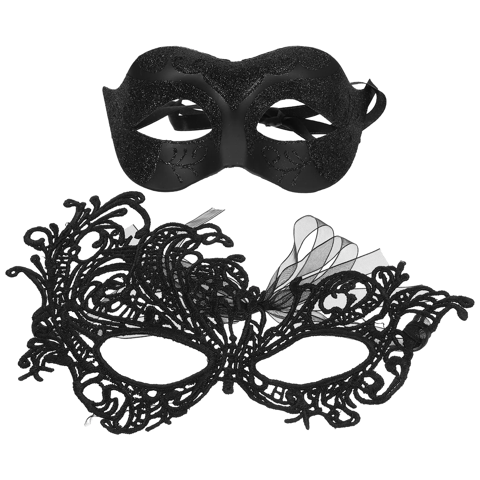 2 pçs adereços decorar masquerade jazz homem miss dreses máscaras de mardi gras 25x17x6cm festa de plástico feminino meia face