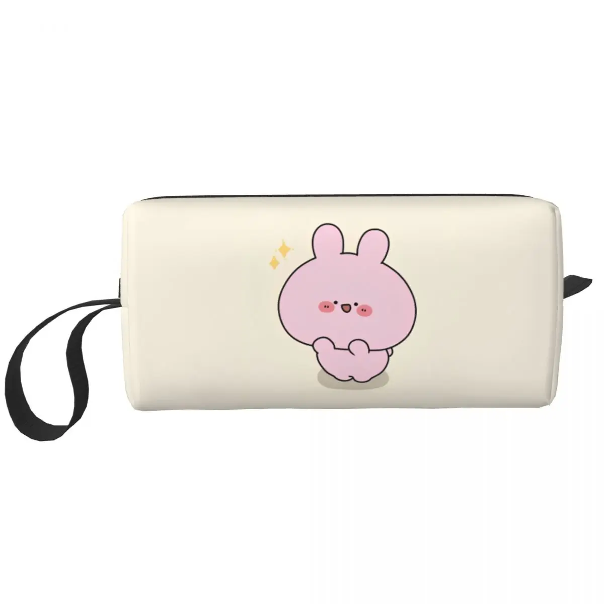 Asamimichaan Asleep Cartoon Large Makeup Bag Zipper Pouch Travel Cosmetic Bags Kawaii Asamimi Organizer for Women