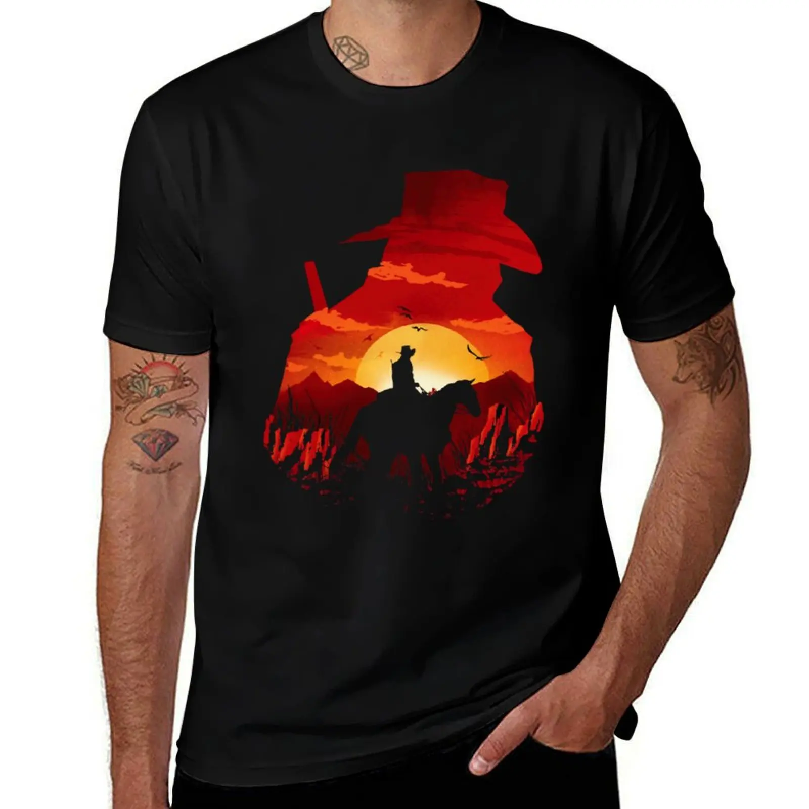 Red-Logo T-Shirt Anti-Pilling Casual T-Shirt