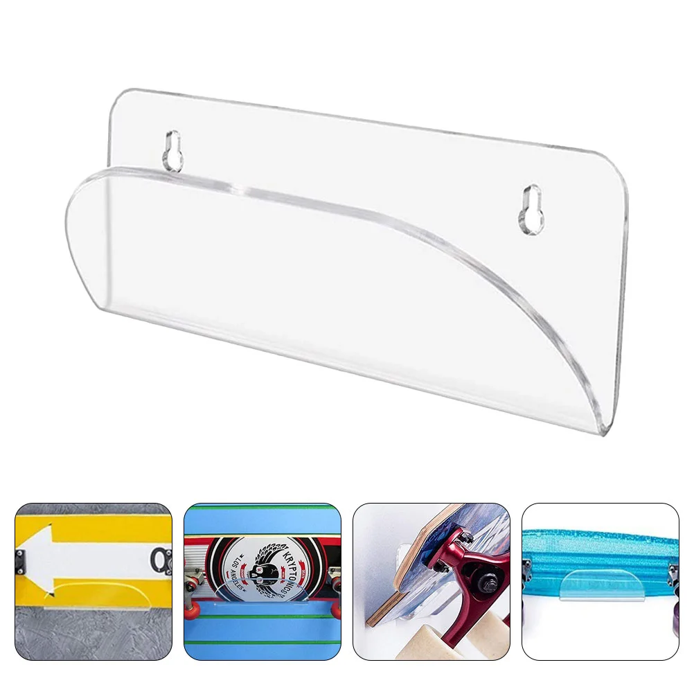 Coat Hanger Hanging Shelves for Wall Mounted Skateboard Holder Acrylic Wall-mounted