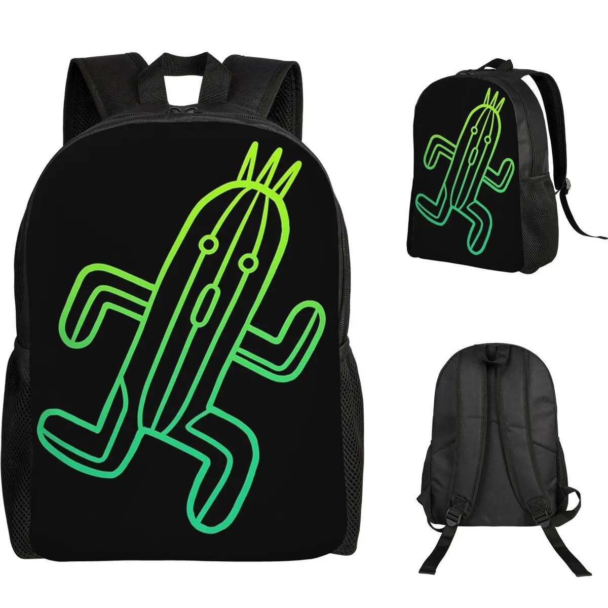 

Final Fantasy - Cactuar Student Backpack School Bag Hiking Travel Daypack for Men Women Fashion Bookbag Shoulder Bags