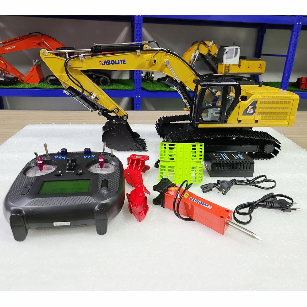 In Stock 336GC RC Excavator 1/18 K961 100S Remote Control Hydraulic Excavator Metal Model Toy Rc Cars for Adults