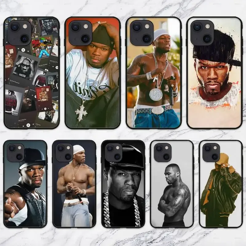 Rapper 50 cent Phone Case For iPhone 11 12 Mini 13 Pro XS Max X 8 7 6s Plus 5 SE XR Shell