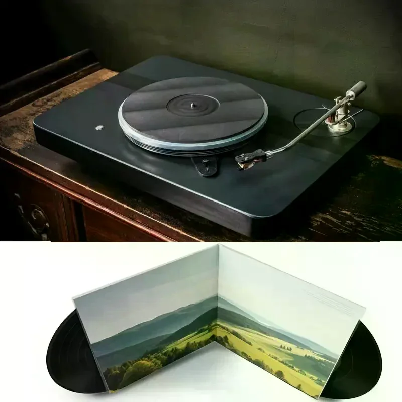 Double-Sided Foldable Vinyl Album Sleeves LP Record Sleeve Anti-Static Dustproof Dual Open-End Record Protection 3/5/15/20pcs