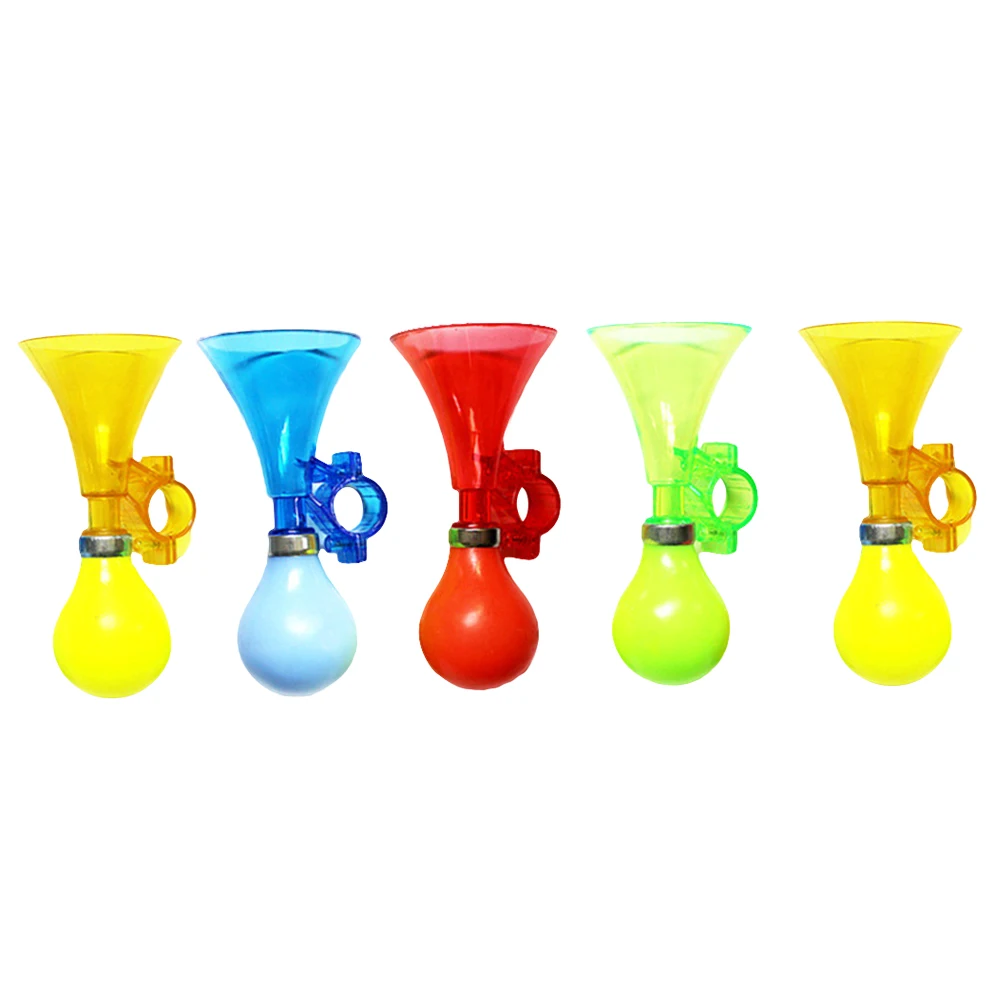 

5pcs Loud Bike Horn Durable Plastic Easy Assembly Fits Handlebars Kids Toddler Bicycle Cycling Safety Sound Alert Accessories