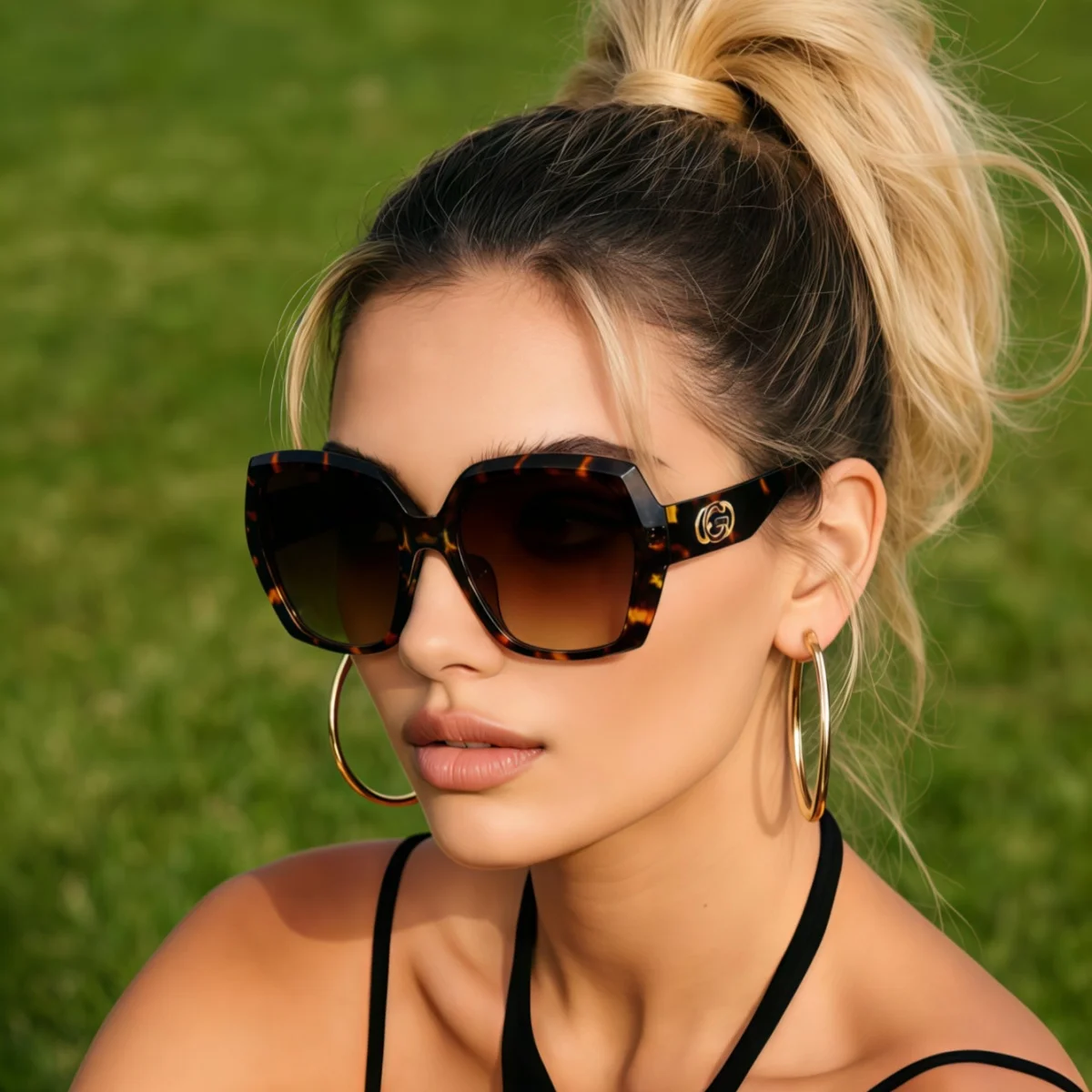Europäische und amerikanische Retro-Sonnenbrille im Y2K-Stil, modische Unisex-Sonnenbrille für den Sommer, Sonnenschutz, UV-Schutz, leicht.