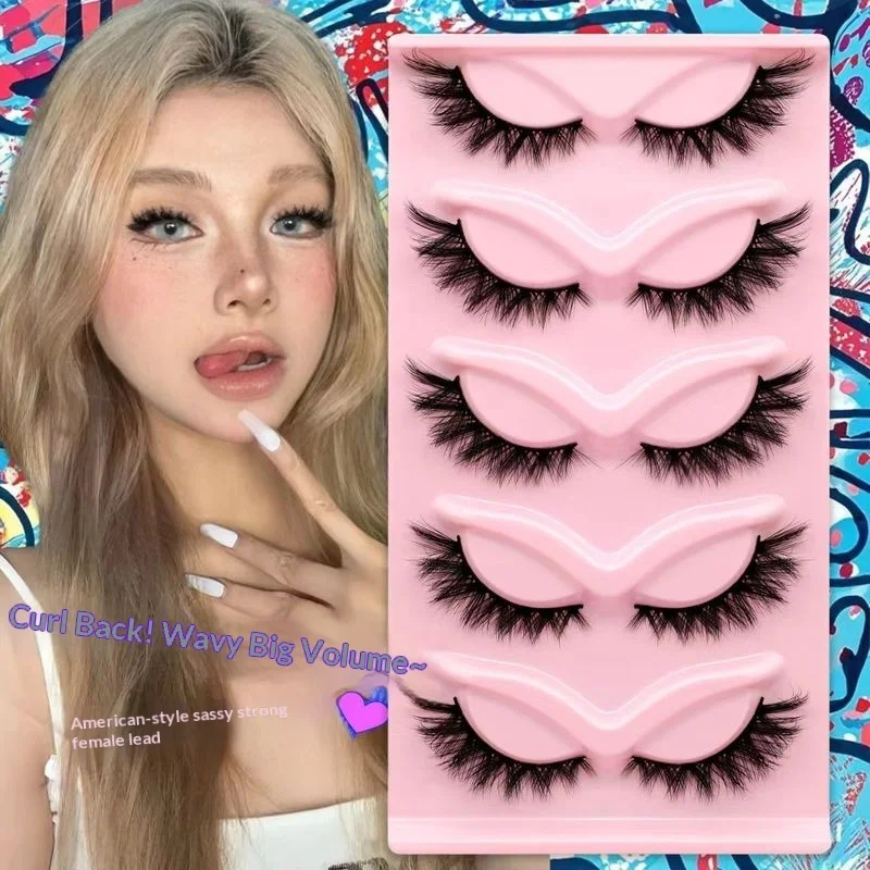 フォックススタイル ネオチャイニーズ 嫦娥 神話上の女神 西洋風 多用途 ソフト セグメント化 上向き キャットアイ 魅惑的な雰囲気のまつげ