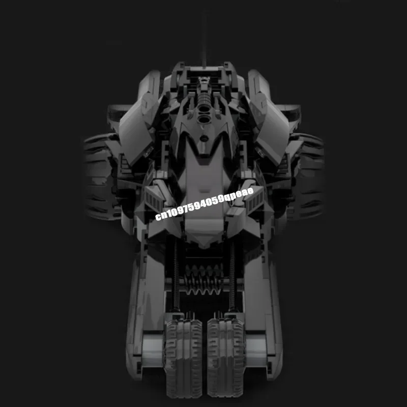 새로운 인기 유명 배트 히어로 영화 시리즈 Moc 드래그스터 다크 샤크 모델 맞춤 퍼즐 DIY 창의적인 아이디어 어린이 장난감 생일 선물