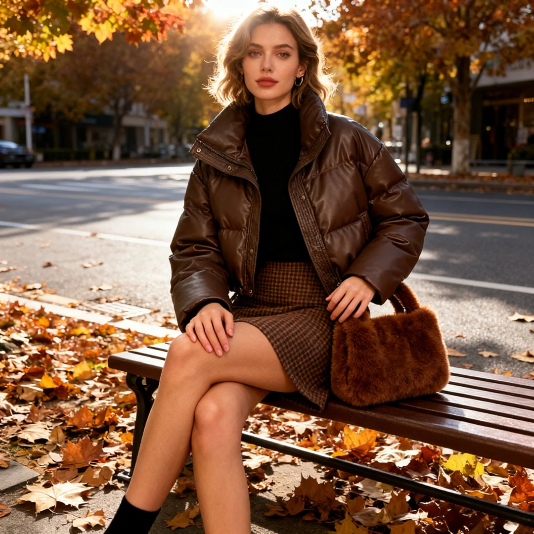 Parkas Mantel Frauen Dicke Warme Lose Langarm Jacken Stehkragen Feste Beiläufige Kurze Mantel Gespleißt Büro Dame Herbst Winter