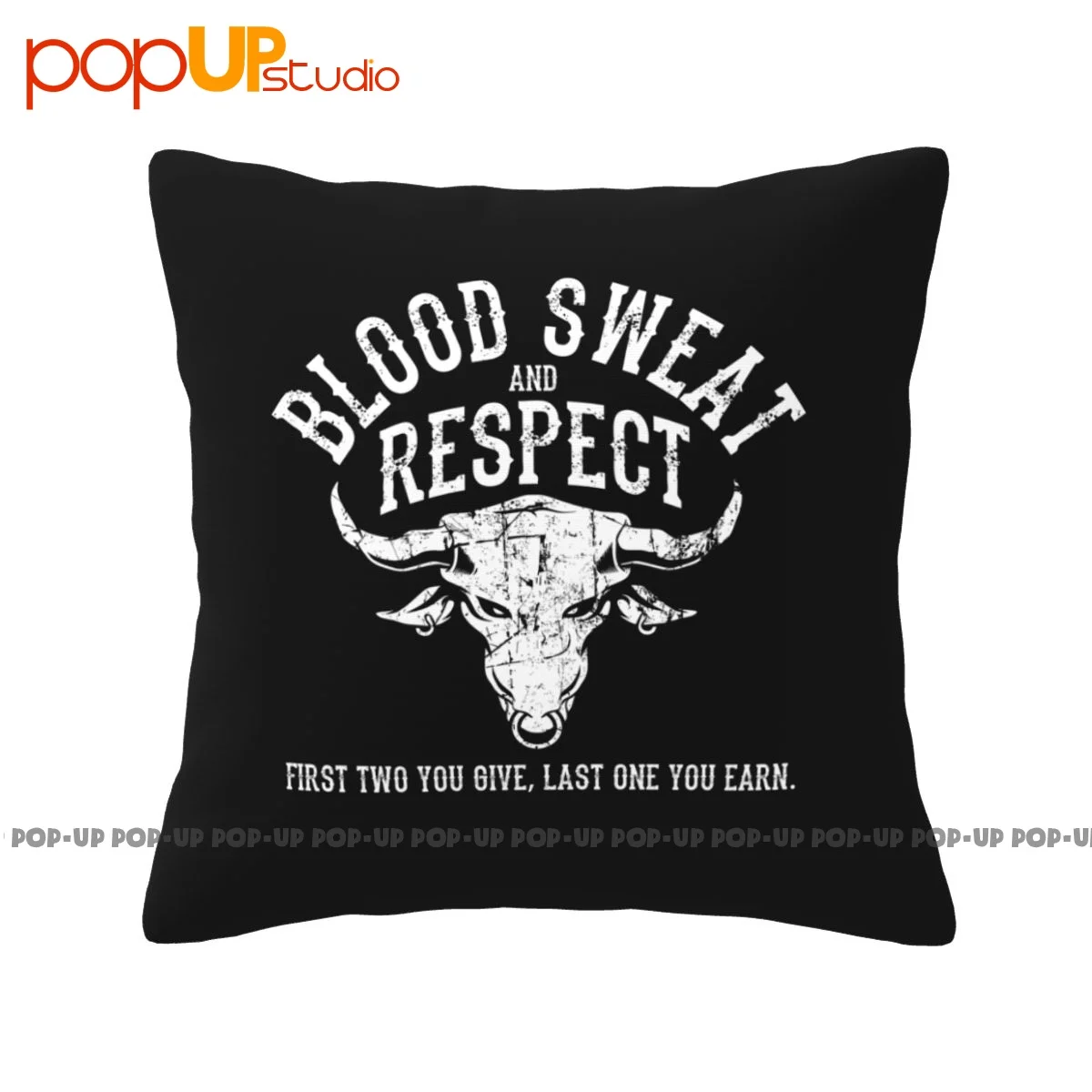 Thick First Two You Give Last One You Earn Blood Sweat Respect Pillowcase Throw Pillow Cover Fashion