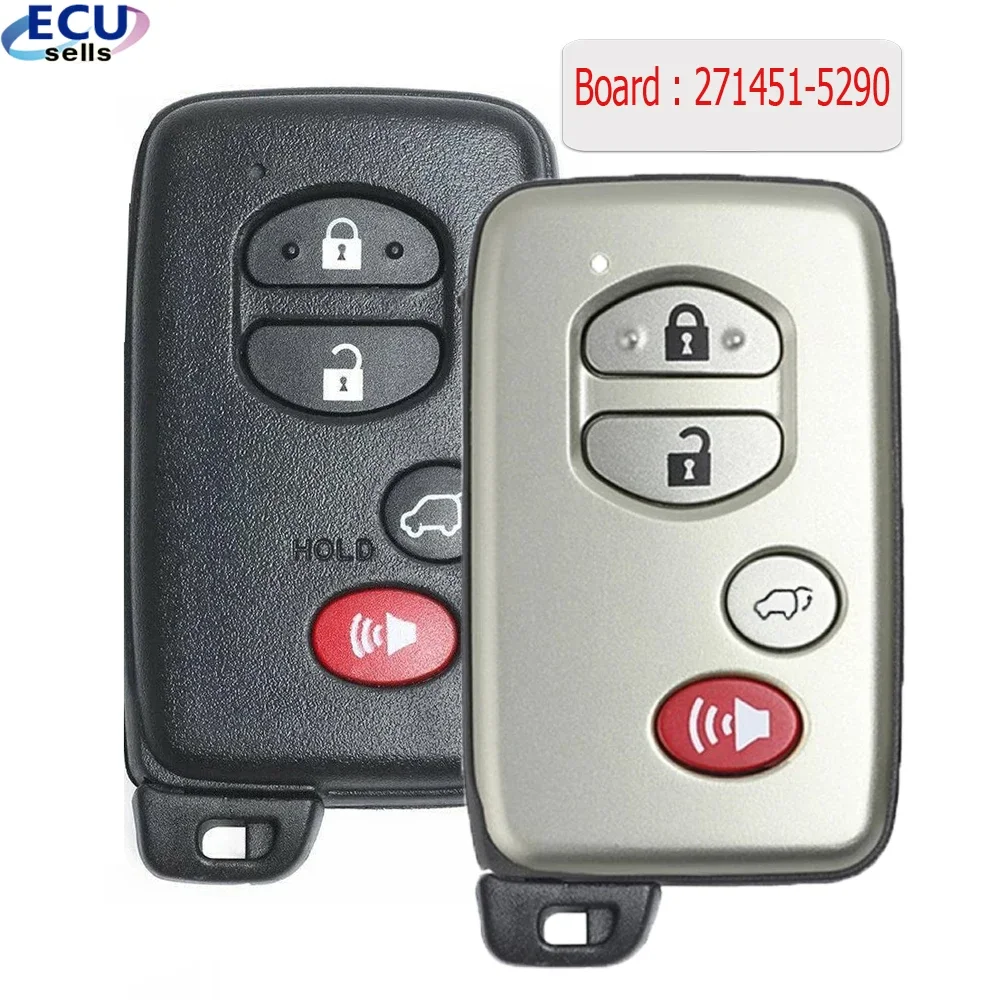 Smart Keyless Remote Key Fob 271451-5290 HYQ14ACX 89904-0T060 For Toyota Venza 2009 2010 2011 2012 2013 2014 2015 2016