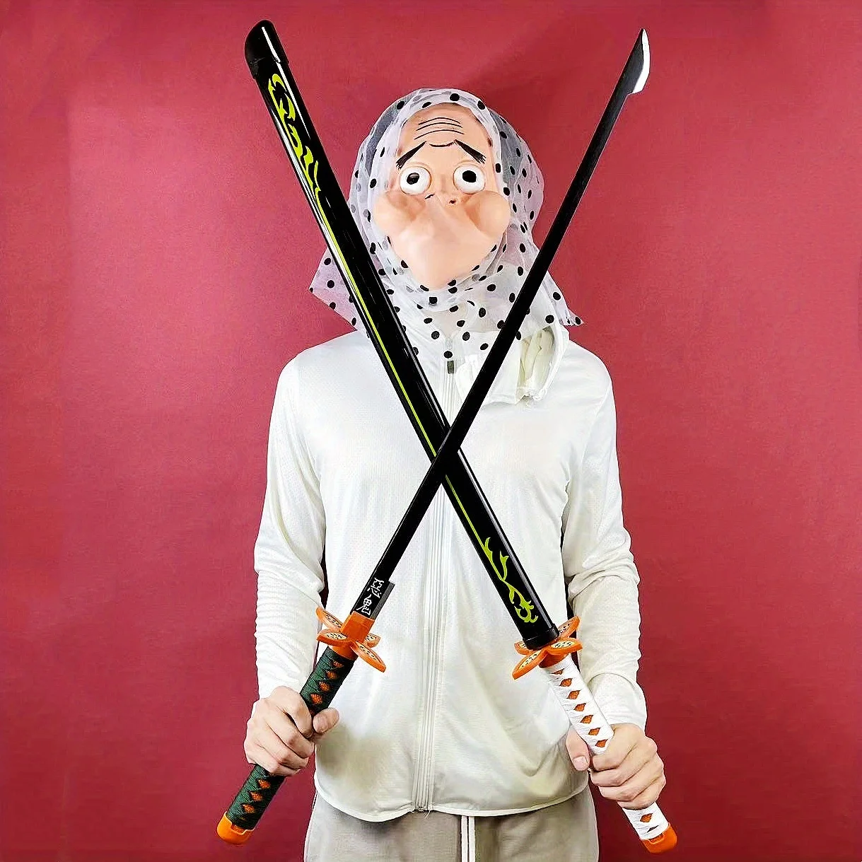 Katana Shinobu de Demon Slayer de 40 Pulgadas, Katana Japonesa de Tamaño Real, Espada de Anime Kimetsu No Yaiba, Accesorio de Cosplay, Sabre Samurai, Regalo